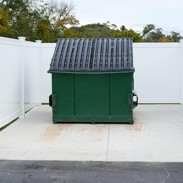 we offer recycling services in addition to our commercial dumpsters